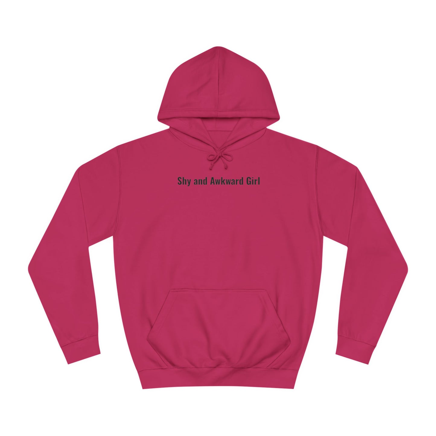 Shy and Awkward Girl Unisex College Hoodie