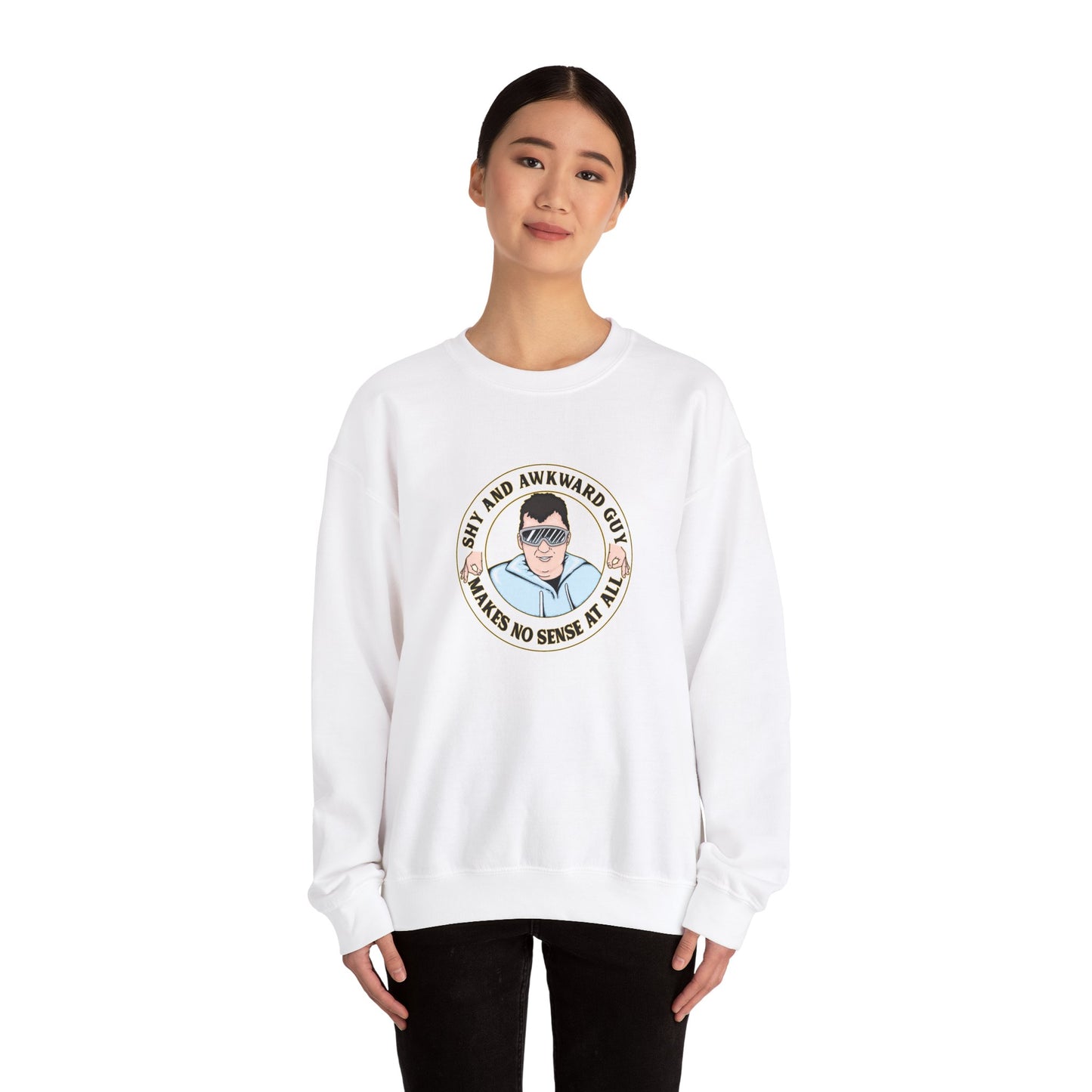 Shy and Awkward Guy Sweatshirt - Unisex Heavy Blend™ Crewneck