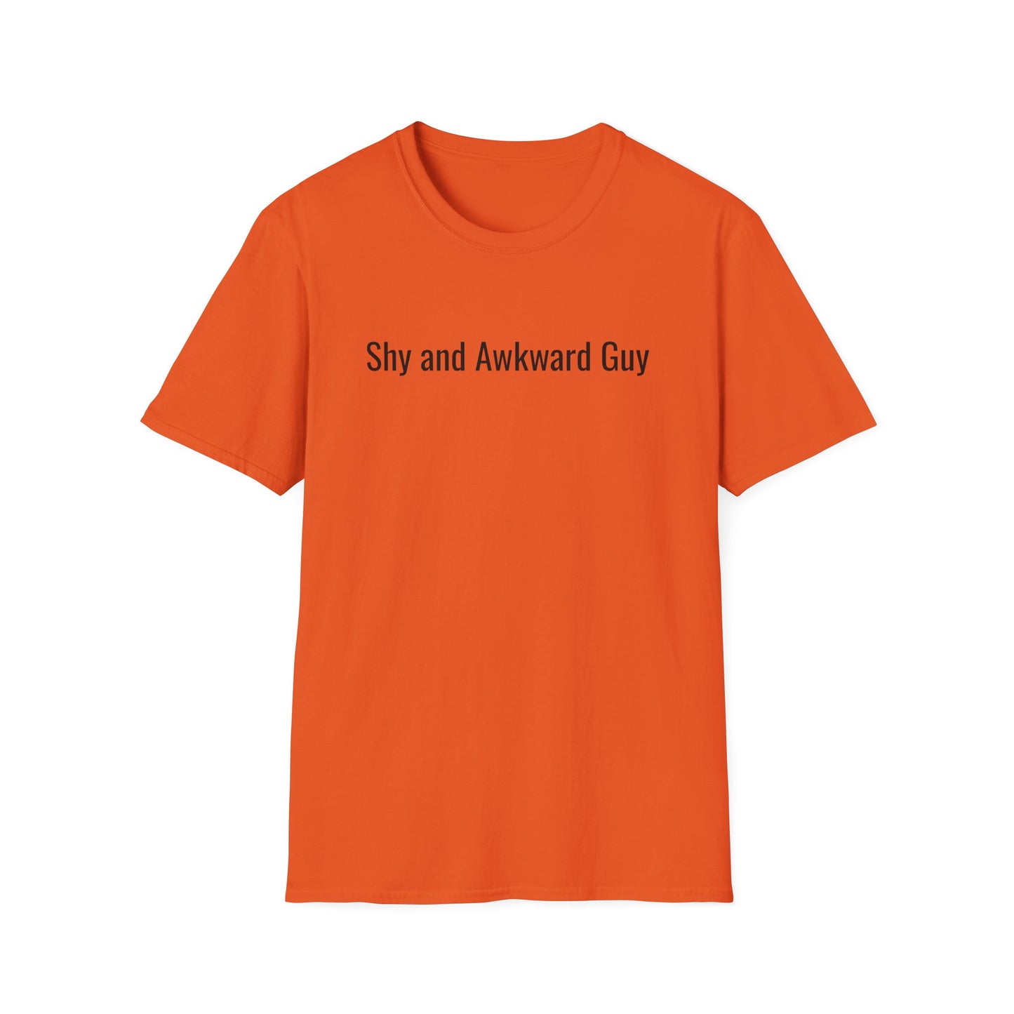 Shy and Awkward Guy Unisex Softstyle T-Shirt - Perfect for Introverts and Casual Wear