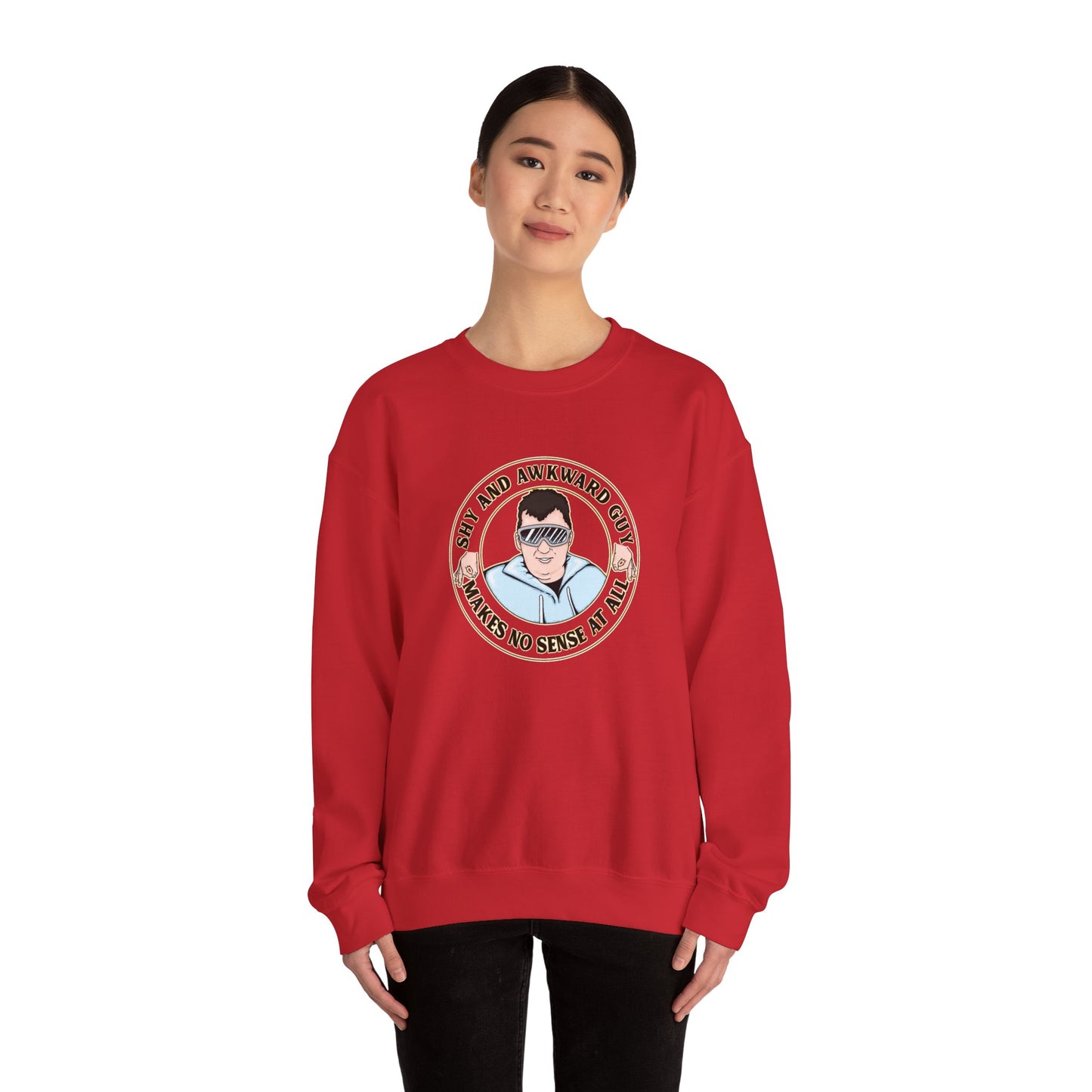 Shy and Awkward Guy Sweatshirt - Unisex Heavy Blend™ Crewneck