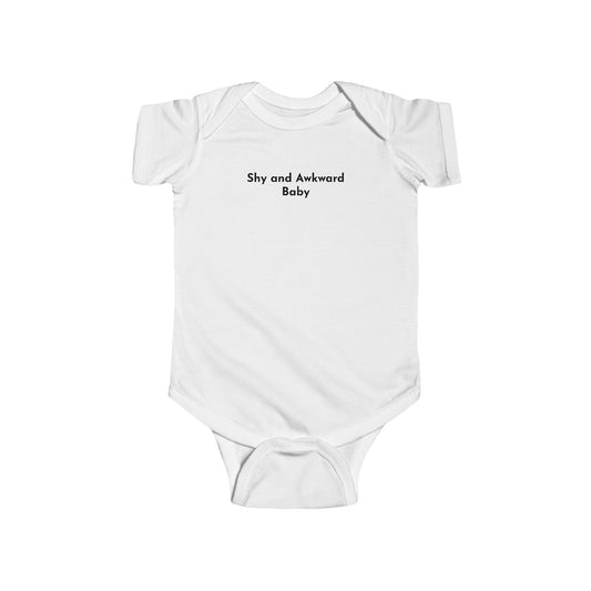 Shy and Awkward Baby Bodysuit - Funny Infant Jersey Suit for Baby Gift