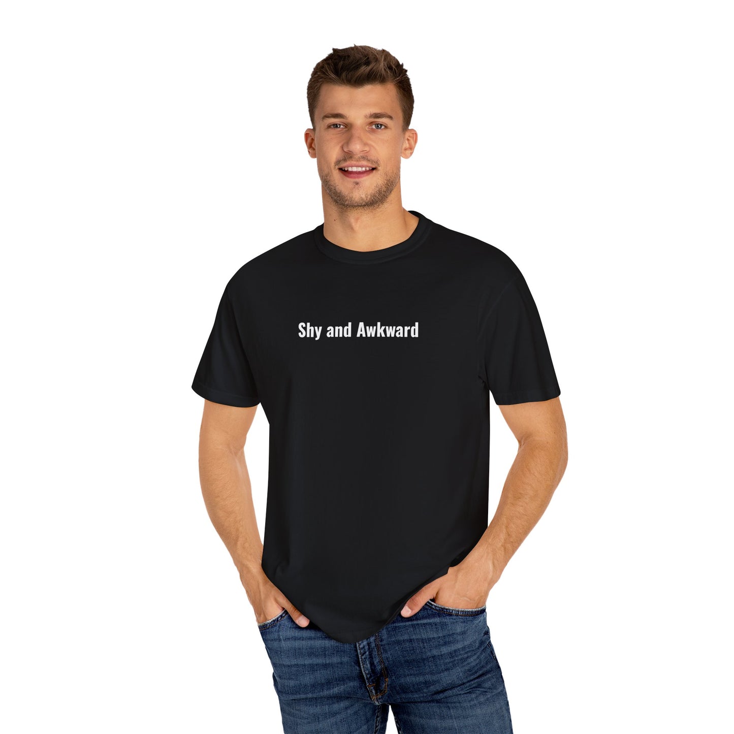 Shy and Awkward Unisex Garment-Dyed T-Shirt