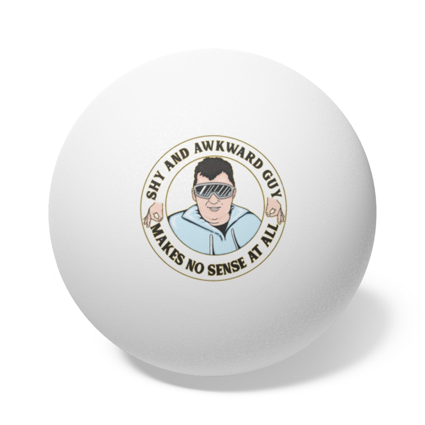 Ping Pong Balls - 'Shy and Awkward Guy' - 6 pcs